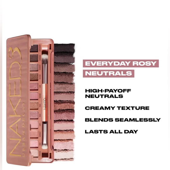 Urban Decay - Naked3 Soft Pink Eyeshadow Palette🎨 • 🌟NIB🌟 • - Picture 6 of 11